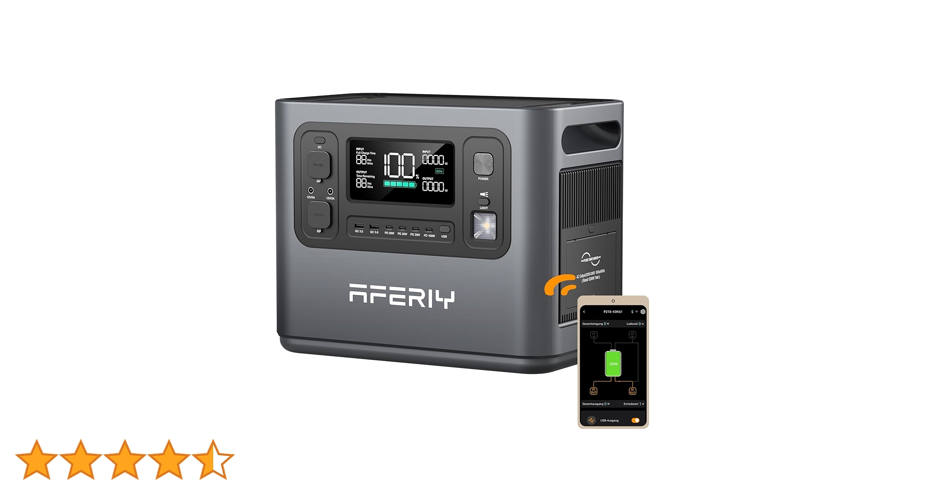 【2025年最新モデル】AFERIY P110 1008Wh 1200W出力 Amazon.co.jp: AFERIY ポータブル電源 P110 ぽーたふる電源